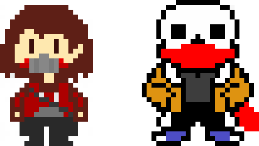 [74ebe6] VampireTale Chara and Sans