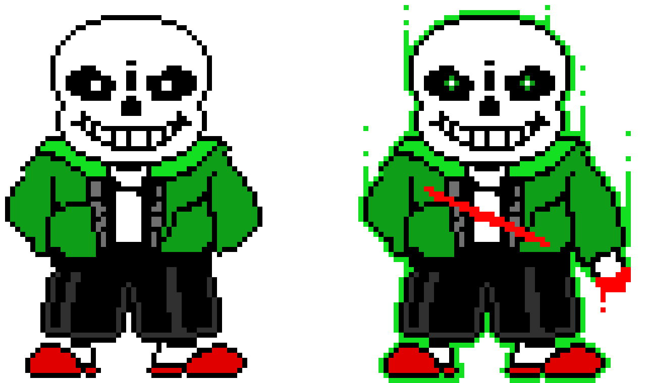 [ab71c3] Reversetale sans sprite phase 1 and 2 updated