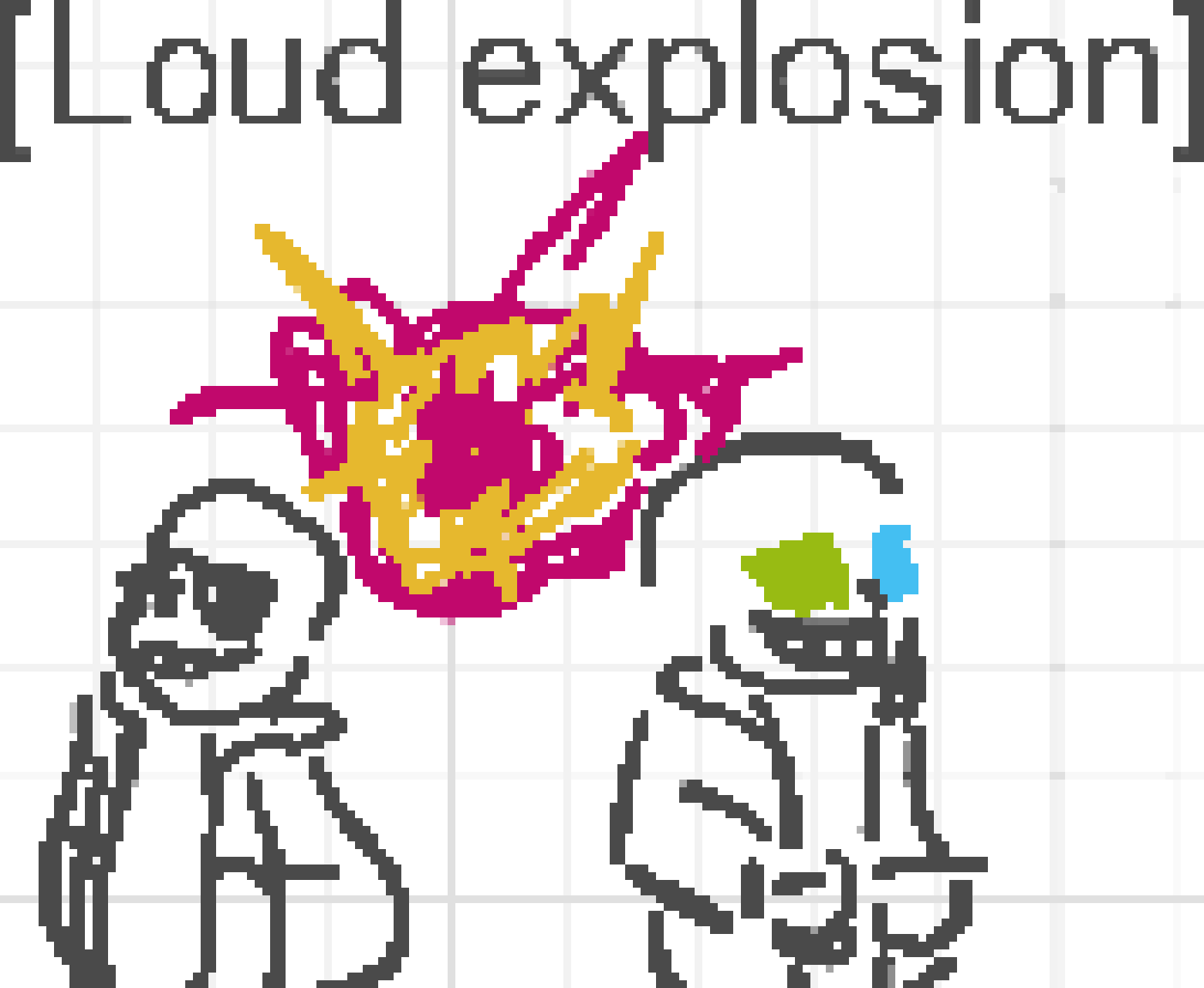 [35dc76] they are both walking away from an explosion like cool guys, wearing glasses (scott is taking his off)