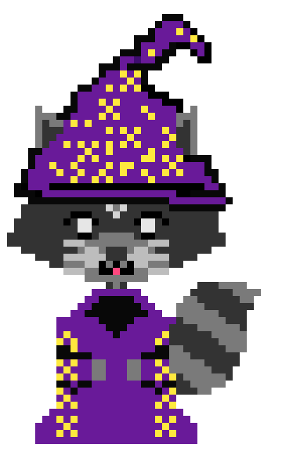 [686668] wizard raccoon mouth open