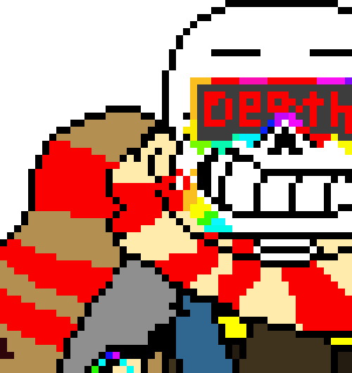 [07350b] I just looked in my closet it’s really messy - Fresh!Ink sans