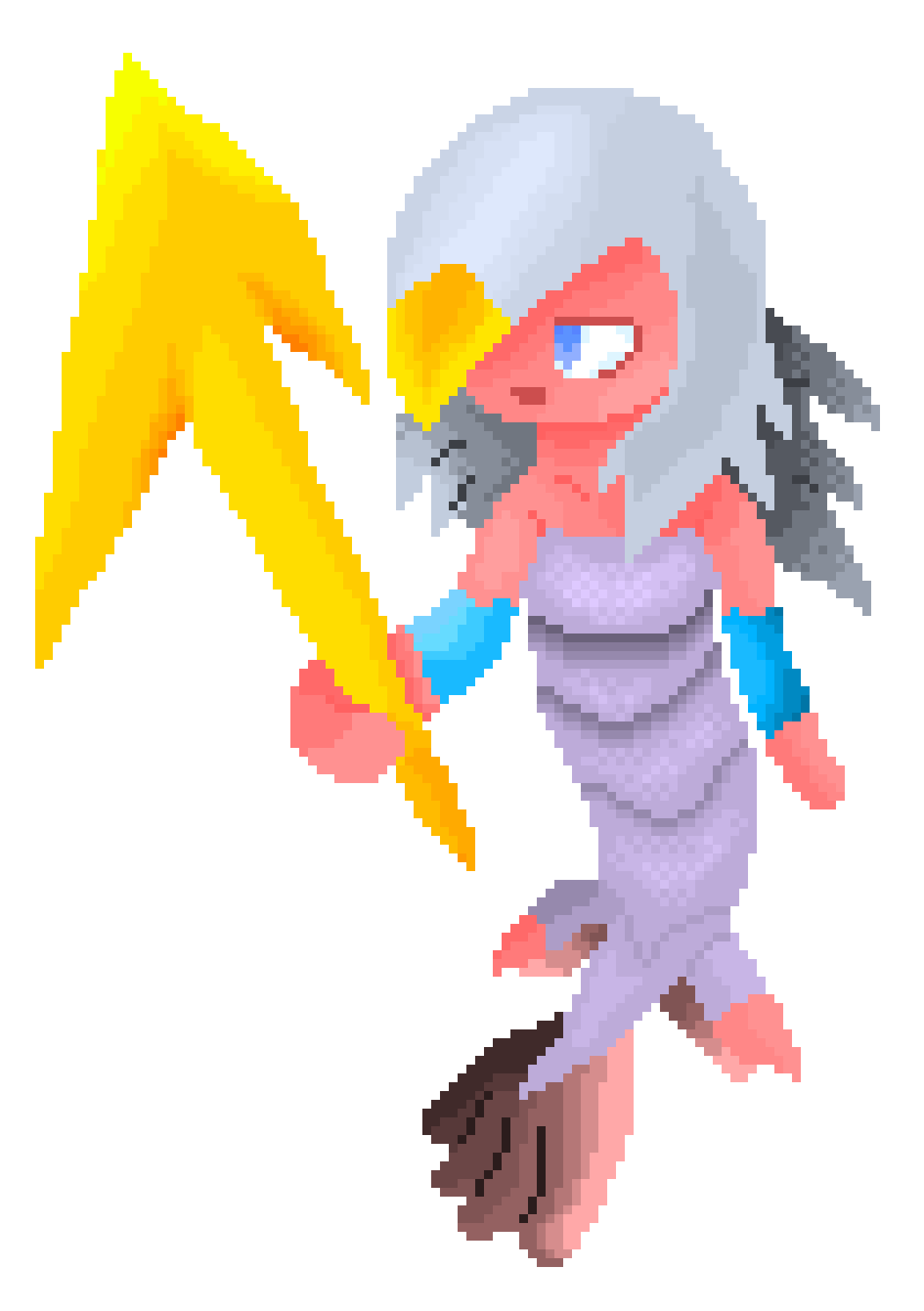 [a2471d] Aqua but I recolored her to look like Sayu from No Straight Roads - Anauxieus