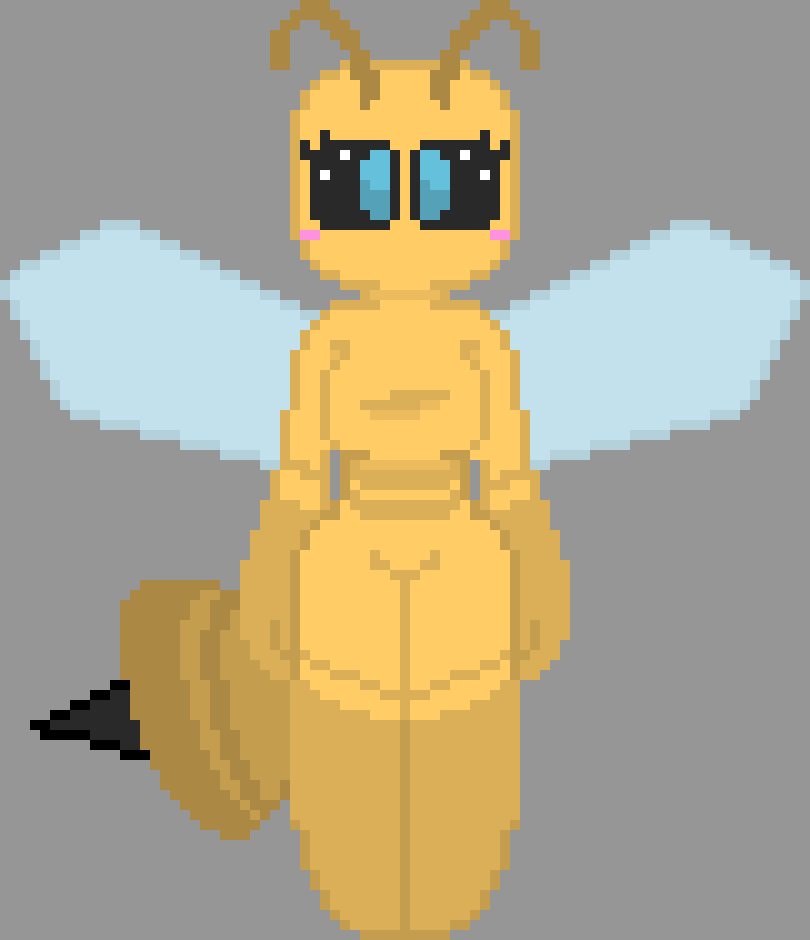 [2d73ea] Oh! Thanks for noticing the fluff! And i also have alot of stripes, See? -Beelina