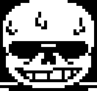 [0535a6] "Almost done . .  " Blasters began to fire at you at random while blue bones appeared at random