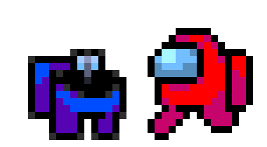 [c0282c] Among Us Red & Blue(dead)