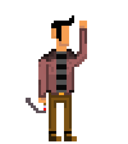 [91d5d8] Character A-Standing w/ Cigarrete