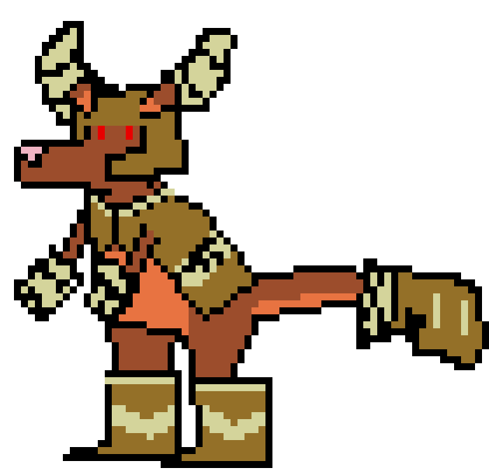 [f865f3] Red Boxer Kangaroo