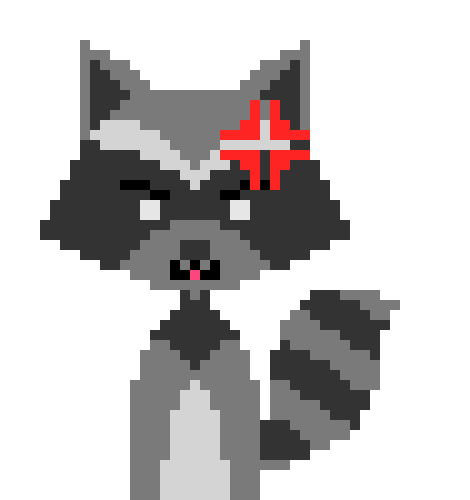 [715129] Raccoonexplosion mouth open