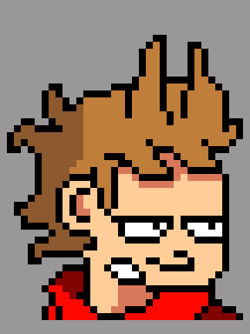 [6e337e] *he realizes the "house" he is standing in is rubble since he destroyed it with his "giant robot"* [Tord]