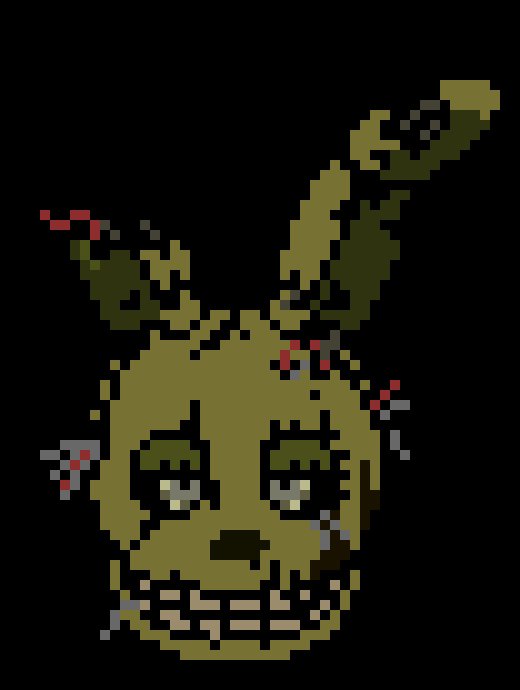 [fc6325] springtrap stares at ben through the window in the office