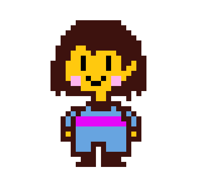 [1f4840] chara with frisk colors