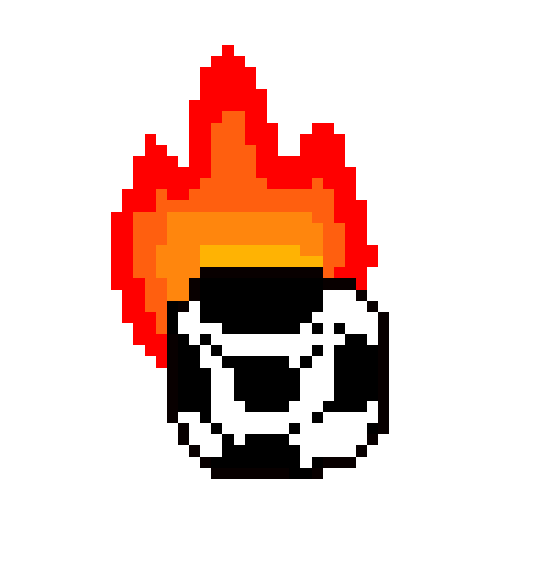 [172196] soccer ball flame