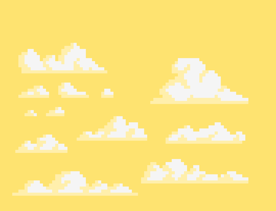 [d40452] Clouds pixel art
