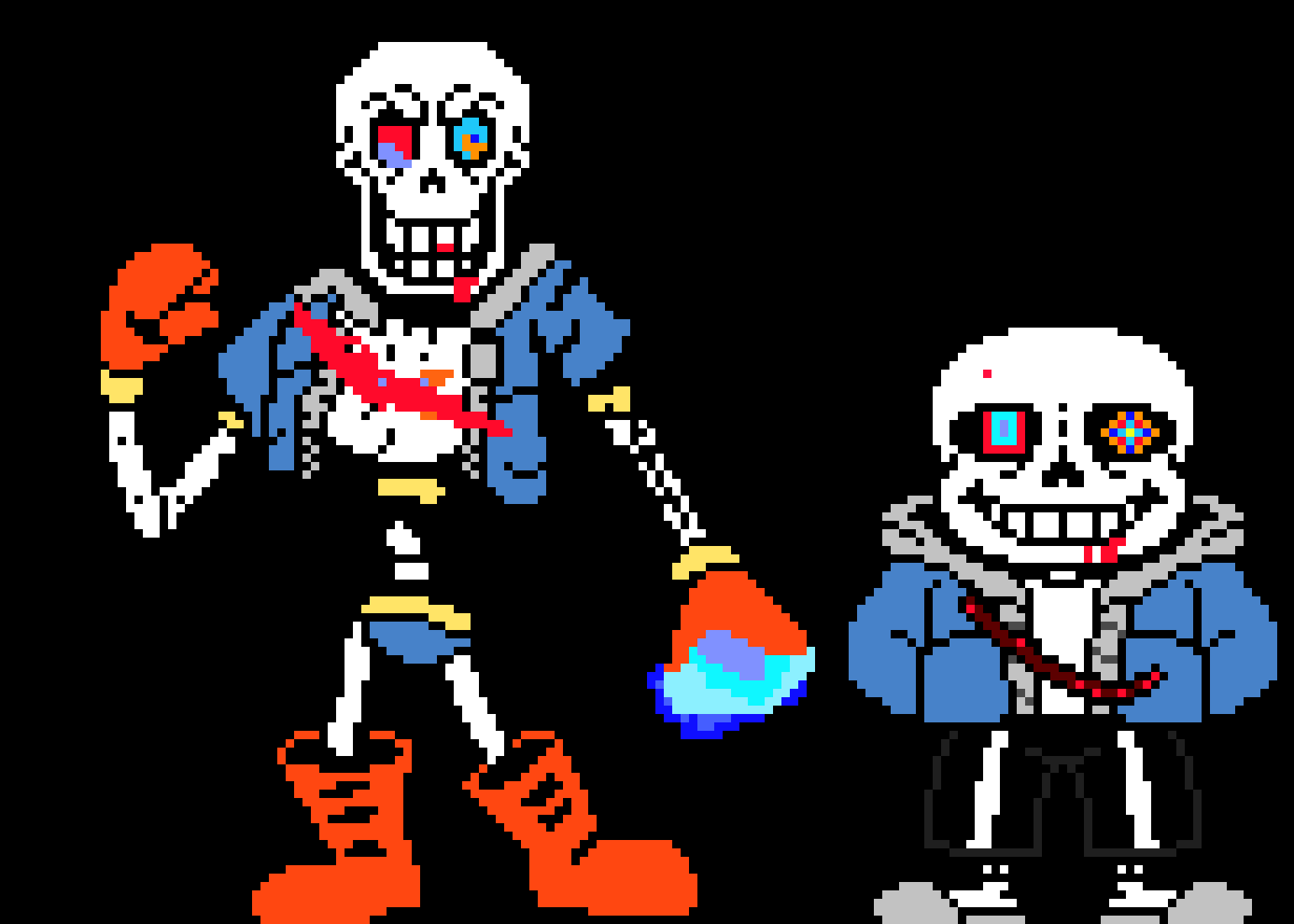 [96e29f] hello-last breath disbelief sans and papyrus