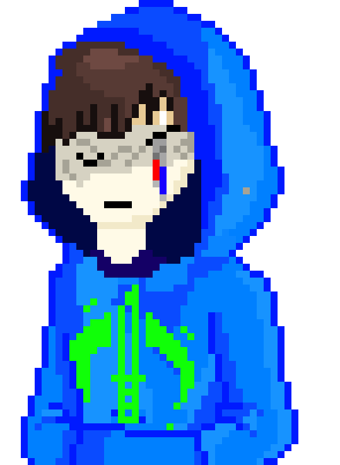 [a81234] -rips off visor- (those are wires sticking out of his eye) -mumbling to self: its not real...its not real...its not real...