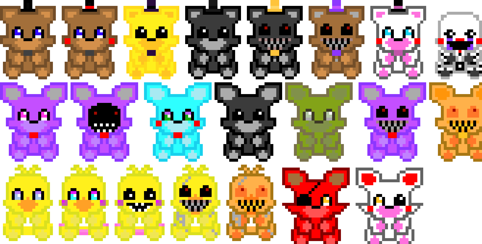 [9664c4] fnaf plushies