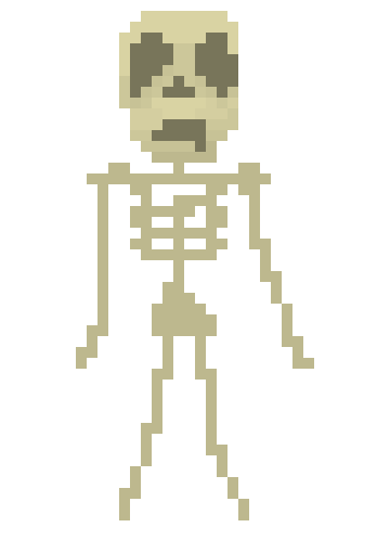 [842b0a] Smiley Death Skeleton