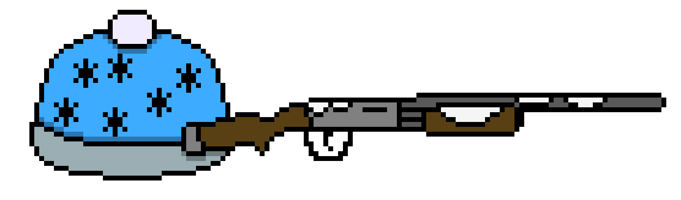 [78a5cd] Hey CV. I'm making possible enemies for the game. Current enemy idea: Hats with guns. -Geekazoid