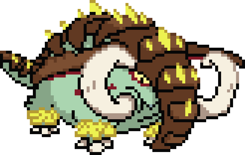 [f6f634] Great-Tusk-Battle-Sprite-Shiny