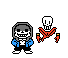 [188898] Dusttale Sans and Papyrus