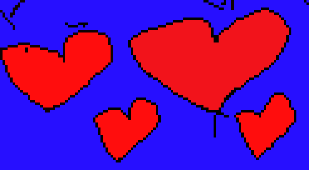 [85c139] pixel hearts