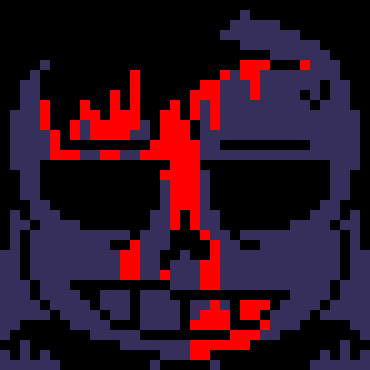 [7ce906] *(Demented appears next to Tiny Timmy, floating.) -HorrorTale Sans