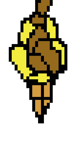 [db4a5b] Lemon ice cream with chocolate drizzle!