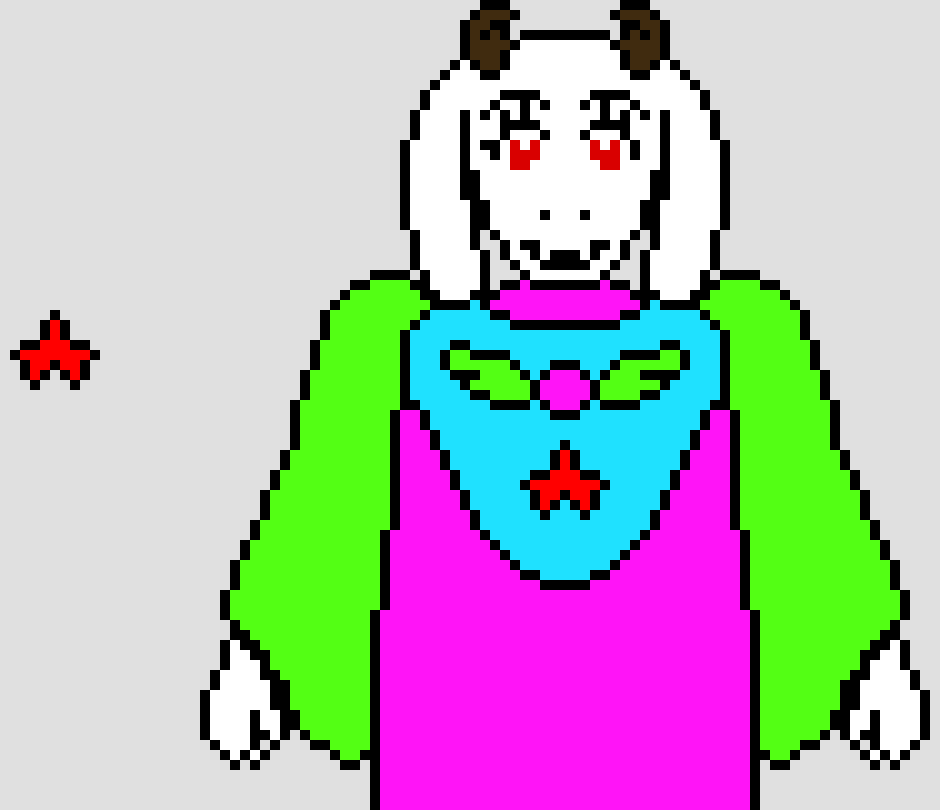 [1014d6] Shapedtale Toriel battle sprite (Colored) 