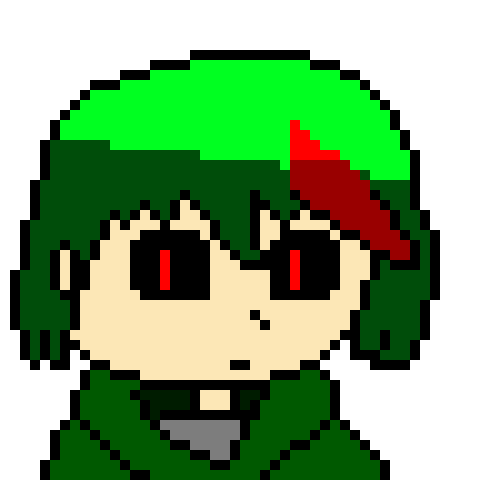 [5b2f3e] another one?! -jumps up into the air and throws knives at tim, as well as charging blasters-