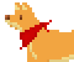 [be82ba] (Upon closer inspection, you realize the dog hasnt been breathing the whole time) Brrrofff... (The dog enjoys the pats)