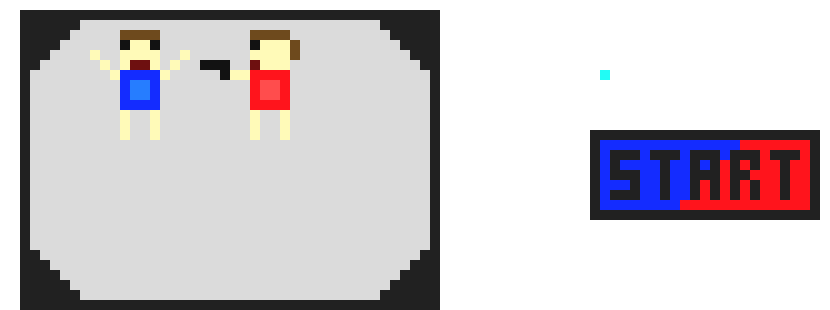 [d2e6b5] start screen + stat button