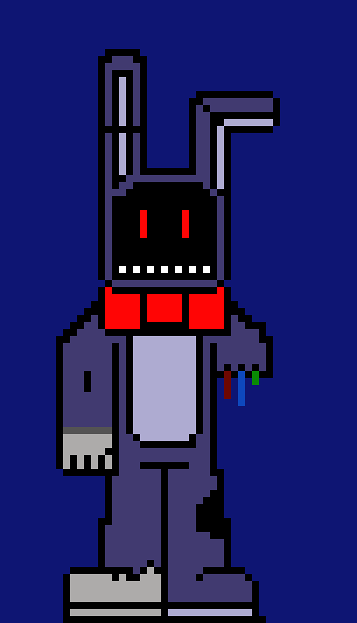 [1550bf] hello moau bonnie im broken bonnie i like carrot uwu - withered bonnie