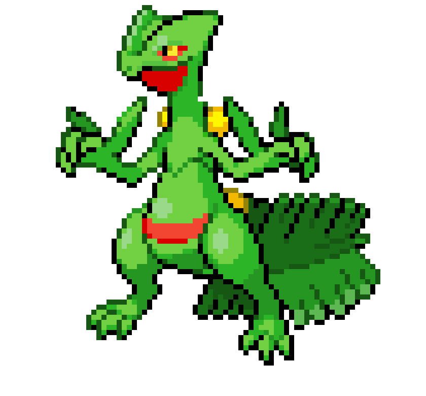 [a79e3c] And I finally finished Sceptile - Jade