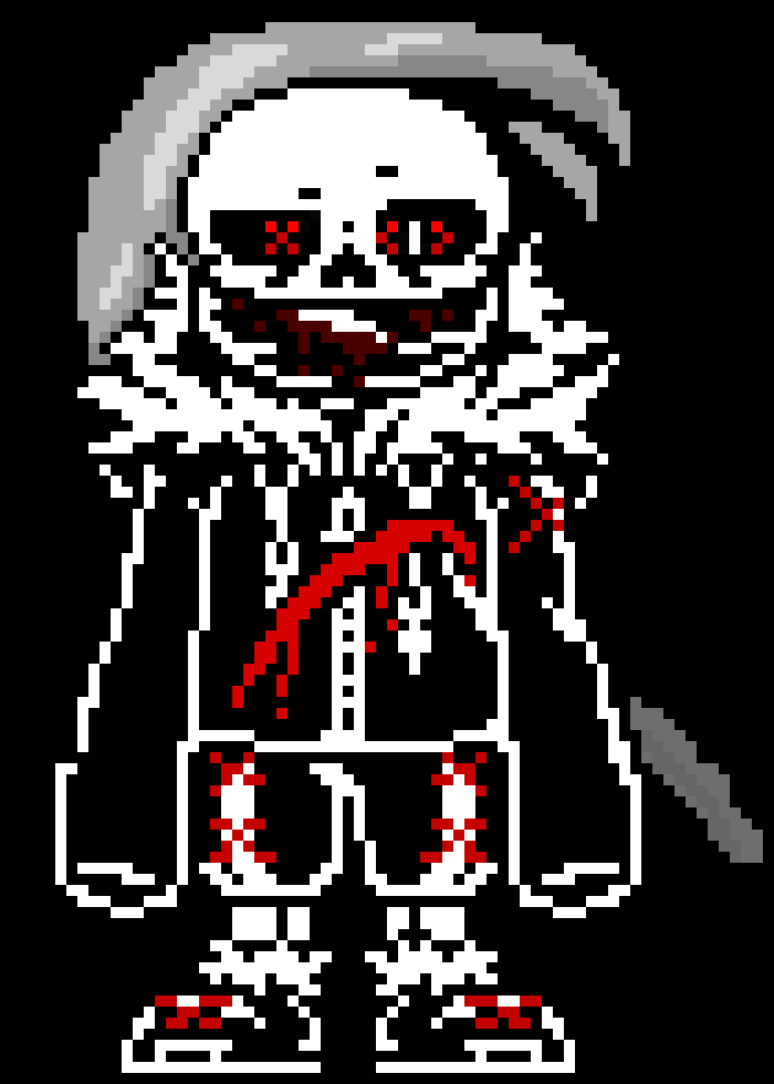 [96c78c] *He suddenly appears behind Horrortrust, flying, then swings his scythe at his head, at light speed*