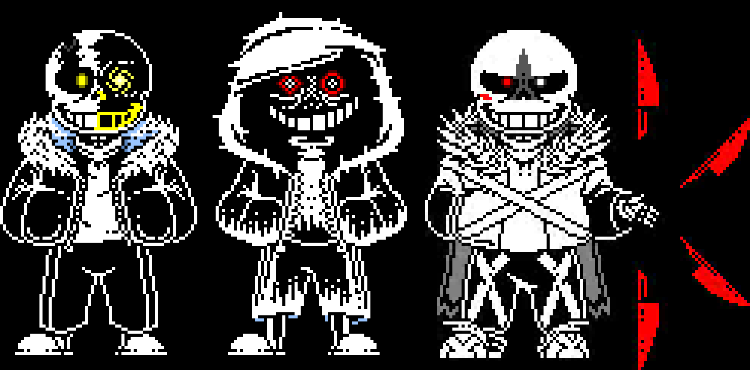 [ce28af] What the hell do these three even have in common. I could say hate but Cross doesn't have that. I'd say LV but Flip is mainly a pacifist. 