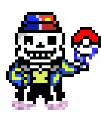 [9664c4] remade of sans with pokeball