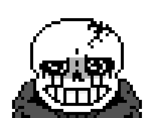 [11a9d7] -Looks at blue- Hm..-eyes glow a bright white- -Killer Sans