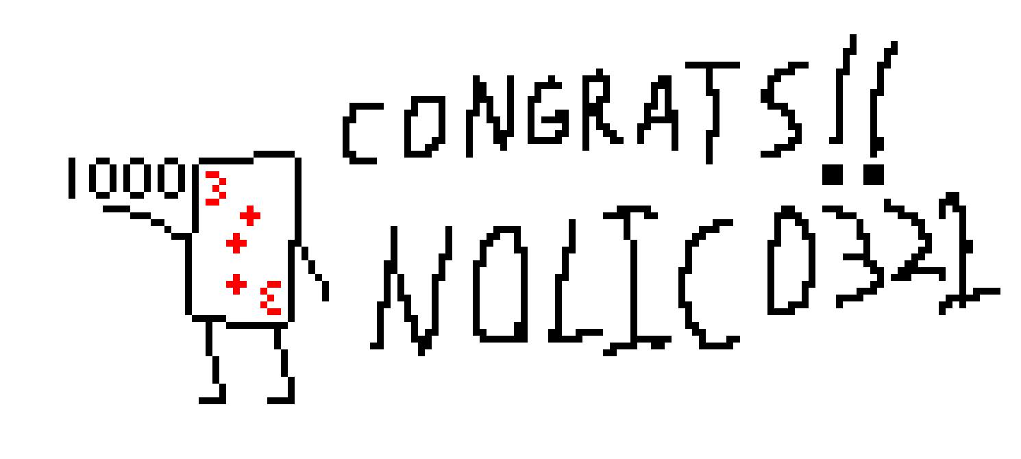 [9664c4] Congrats on 1K Nolic0321!!!