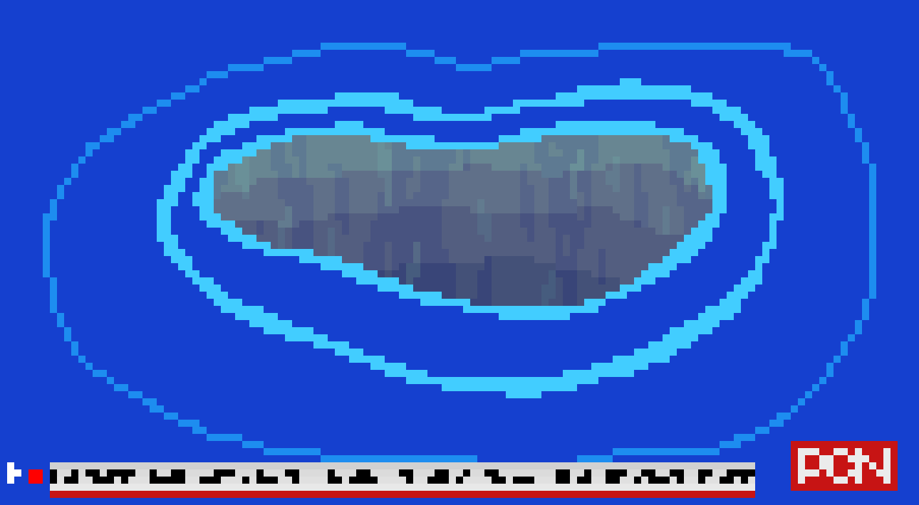 [8de716] We are interrupting your current broadcast for some recent news, a large crater south-east of Pam City has been found far in the ocean. It is believed that this was caused by the pink comet that had crashed into the Earth last month.