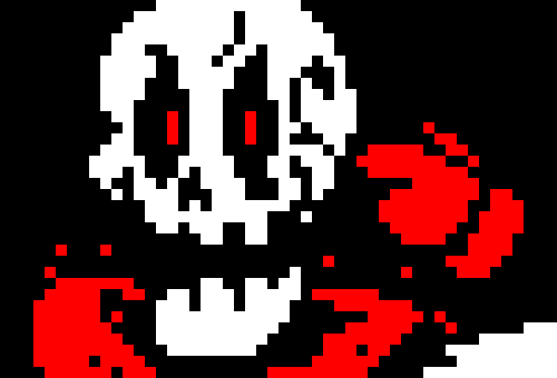 [450a4c] fell paps head and hands: i ant no ghost ya overgrown dip shit [sry for the language just tryin to act like fell pap]