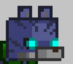 [5b2f3e] -looks over at the blaster, and looks away growling- 