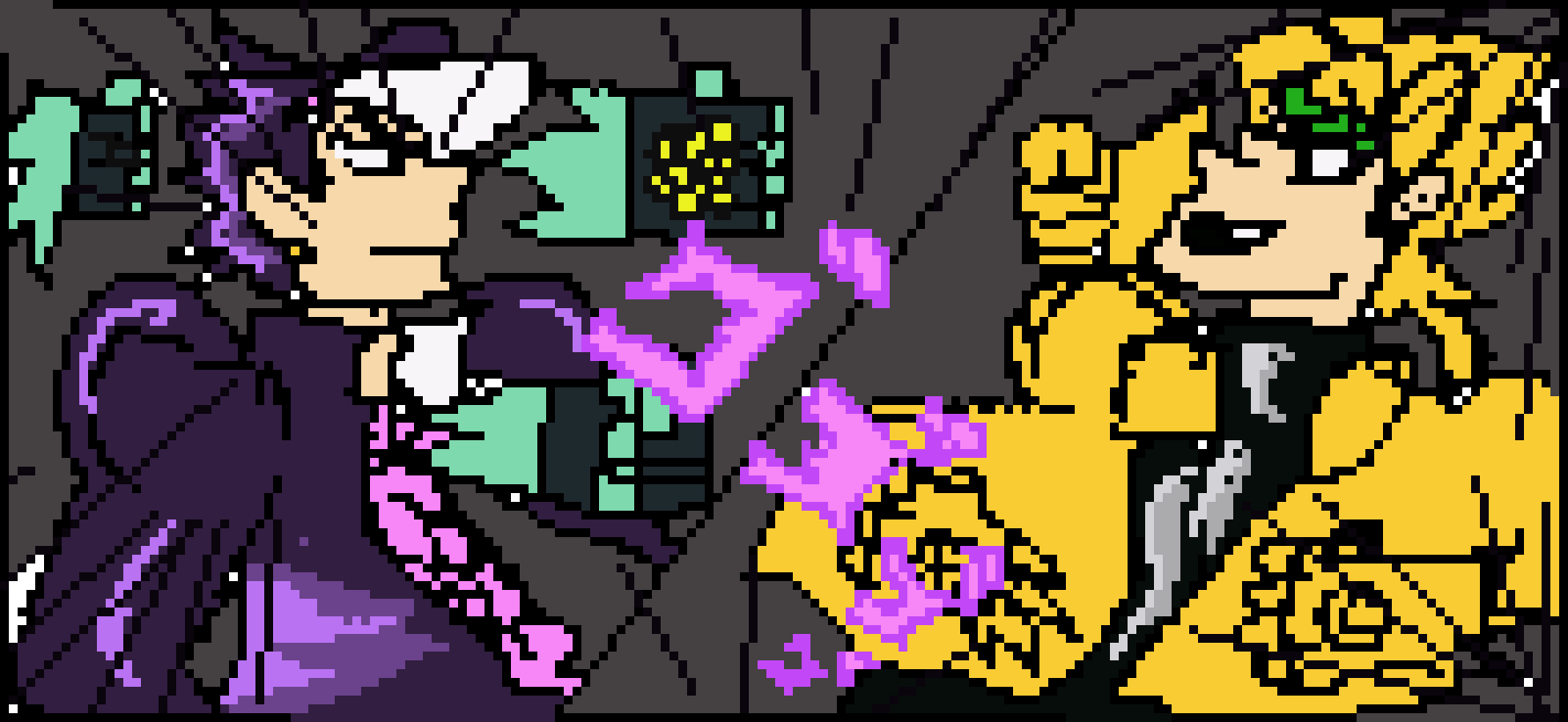[95be89] DIO vs Jotaro pixel