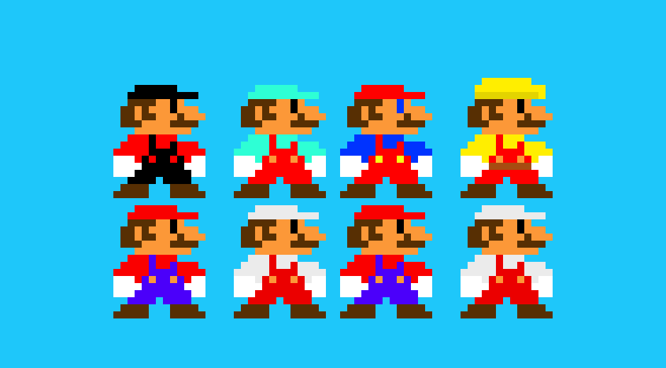 [5a829d] Mario Sprite power ups