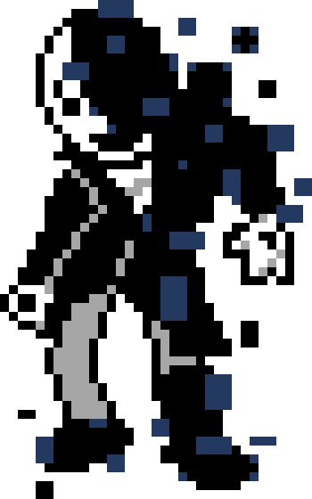 [c70ed8] *The entire bunker is filled with a dark, glitchy mist. Chunks of the building are missing or glitching out. The doctor tries to leave, stumbling through the bunker's entrance in a glitched mess.