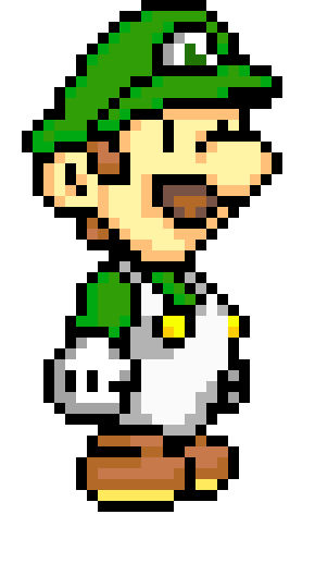 [9fa88c] why you look'in inside my hat, he's not in there, - luigi