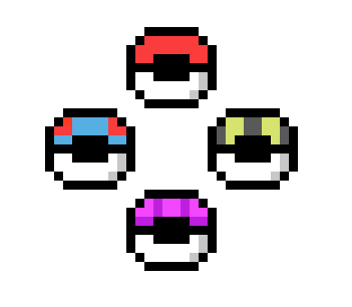 [9664c4] four pokeballs