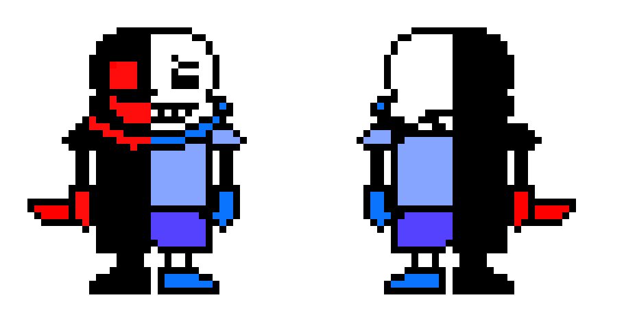 [9664c4] Possessed Underswap Sans Front and Back View