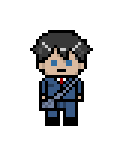 [4f903c] Danganronpa Pixel Sprite Base