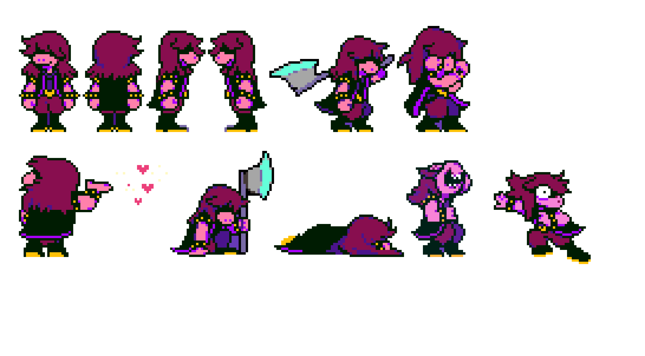 [4076f0] alright, did the startled sprite...what other sprite thingy does she have... -susie (darkworld outfit) (Cleetus