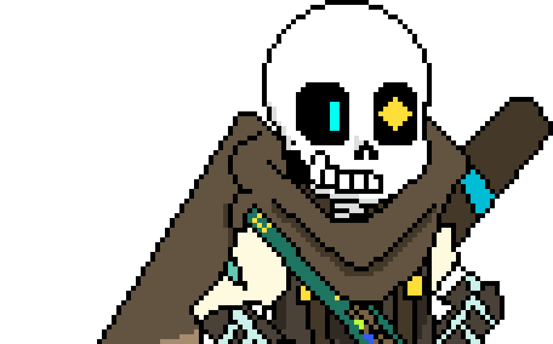[b9de0d] thank you. and im drawing a new design for another AU. - INK! sans